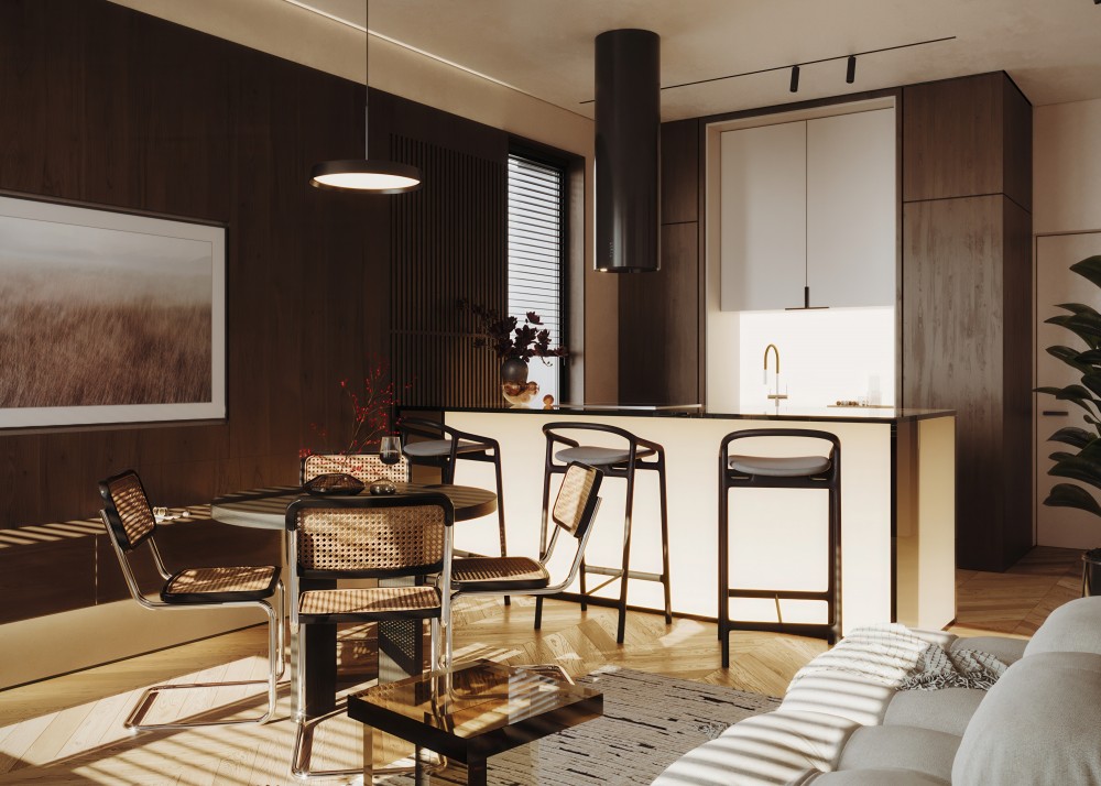 Тихая гармония дерева и света в дизайне интерьера