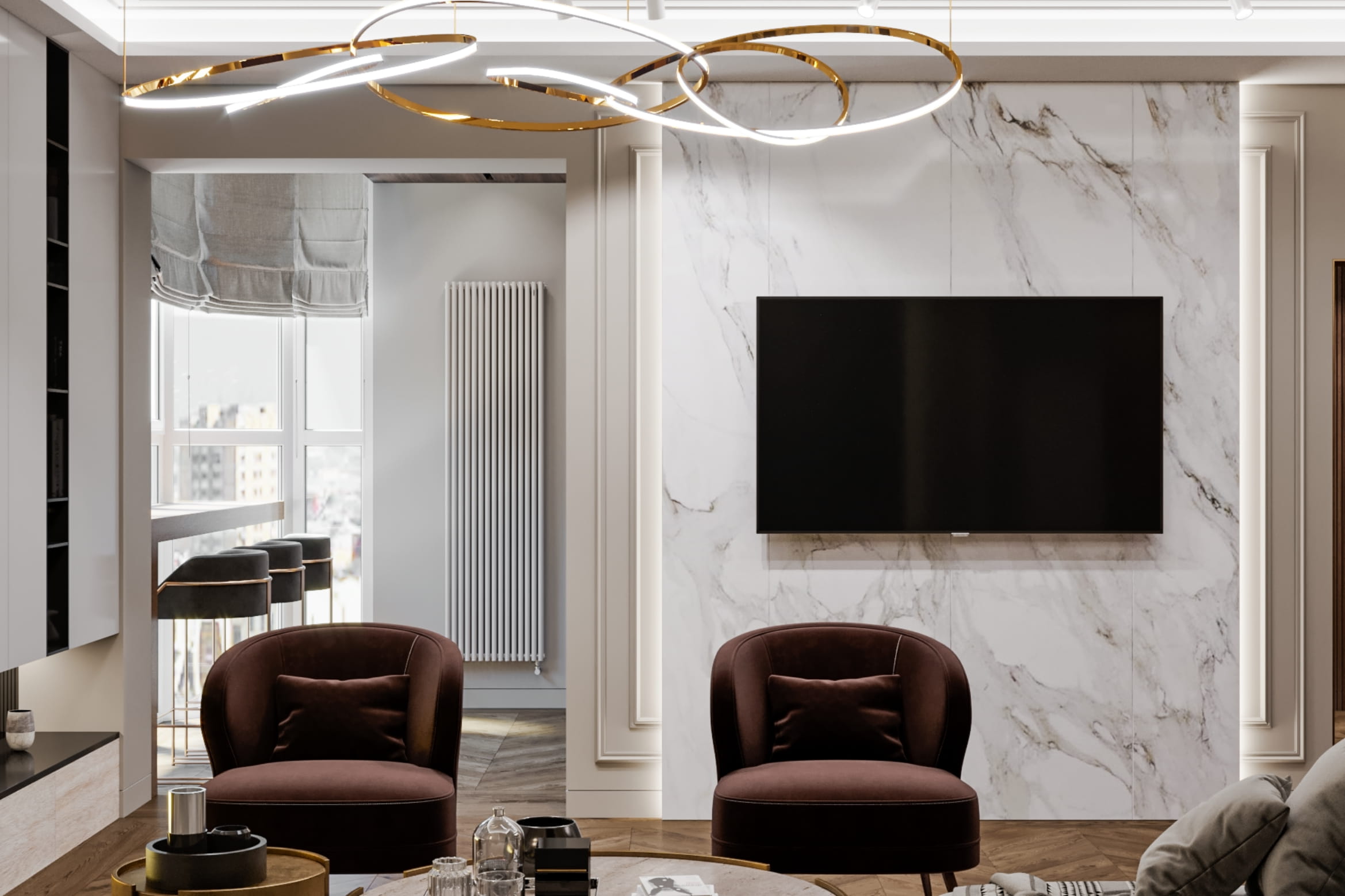 Квартира с элементами арт-деко